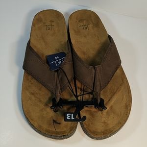 George men's beach brown size 13 brand NWT